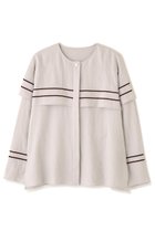 【アドーア/ADORE】のラインエンブロイダリーブラウス 人気、トレンドファッション・服の通販 founy(ファニー) ファッション Fashion レディースファッション Fashion for Women トップス・カットソー Cut & Sew Tops シャツ・ブラウス・オフィスカジュアル Elegant Blouses & Button-Ups スリーブ Sleeve, Long Sleeve / Short Sleeve ロング Long, Long-Length 新作・新入荷 New Arrivals / New In thumbnail グレー|ID: prp329100004815827 ipo3291000000034979293