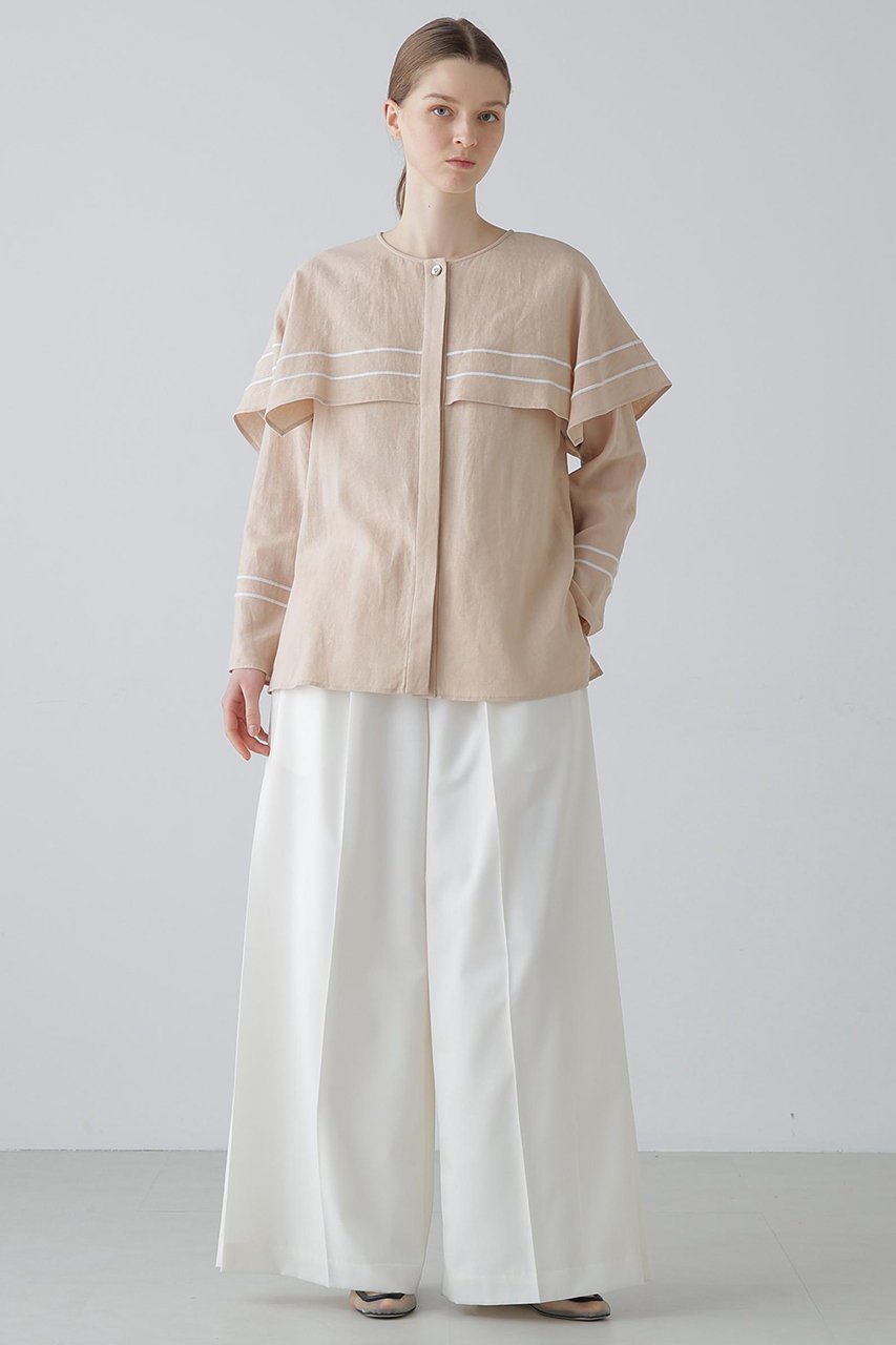 【アドーア/ADORE】のラインエンブロイダリーブラウス 人気、トレンドファッション・服の通販 founy(ファニー) 　ファッション　Fashion　レディースファッション　Fashion for Women　トップス・カットソー　Cut & Sew Tops　シャツ・ブラウス・オフィスカジュアル　Elegant Blouses & Button-Ups　スリーブ　Sleeve, Long Sleeve / Short Sleeve　ロング　Long, Long-Length　新作・新入荷　New Arrivals / New In　other-3|ID: prp329100004815827 ipo3291000000034979296