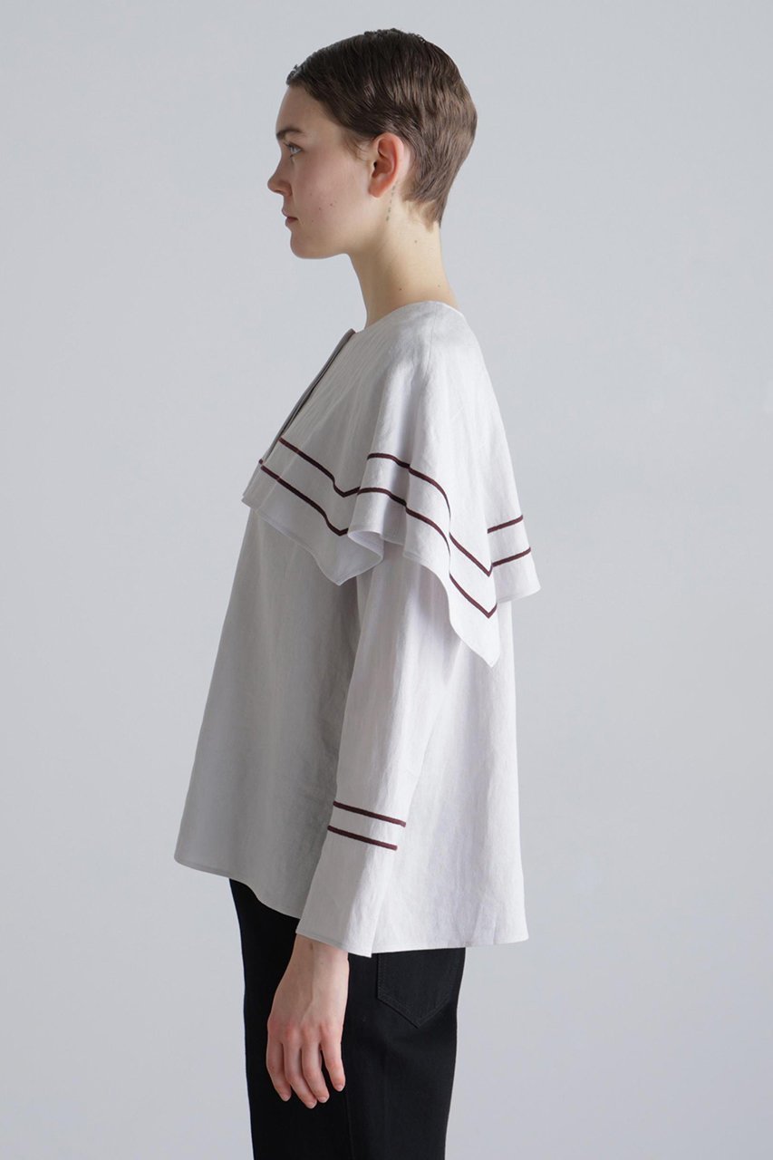 【アドーア/ADORE】のラインエンブロイダリーブラウス 人気、トレンドファッション・服の通販 founy(ファニー) 　ファッション　Fashion　レディースファッション　Fashion for Women　トップス・カットソー　Cut & Sew Tops　シャツ・ブラウス・オフィスカジュアル　Elegant Blouses & Button-Ups　スリーブ　Sleeve, Long Sleeve / Short Sleeve　ロング　Long, Long-Length　other-4|ID: prp329100004815827 ipo3291000000035570668