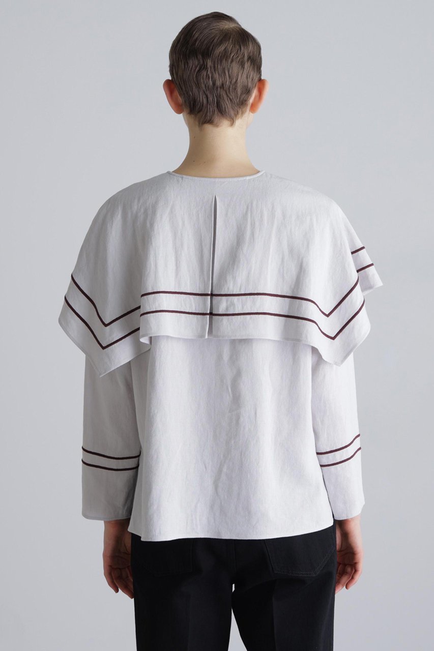 【アドーア/ADORE】のラインエンブロイダリーブラウス 人気、トレンドファッション・服の通販 founy(ファニー) 　ファッション　Fashion　レディースファッション　Fashion for Women　トップス・カットソー　Cut & Sew Tops　シャツ・ブラウス・オフィスカジュアル　Elegant Blouses & Button-Ups　スリーブ　Sleeve, Long Sleeve / Short Sleeve　ロング　Long, Long-Length　other-5|ID: prp329100004815827 ipo3291000000035570670