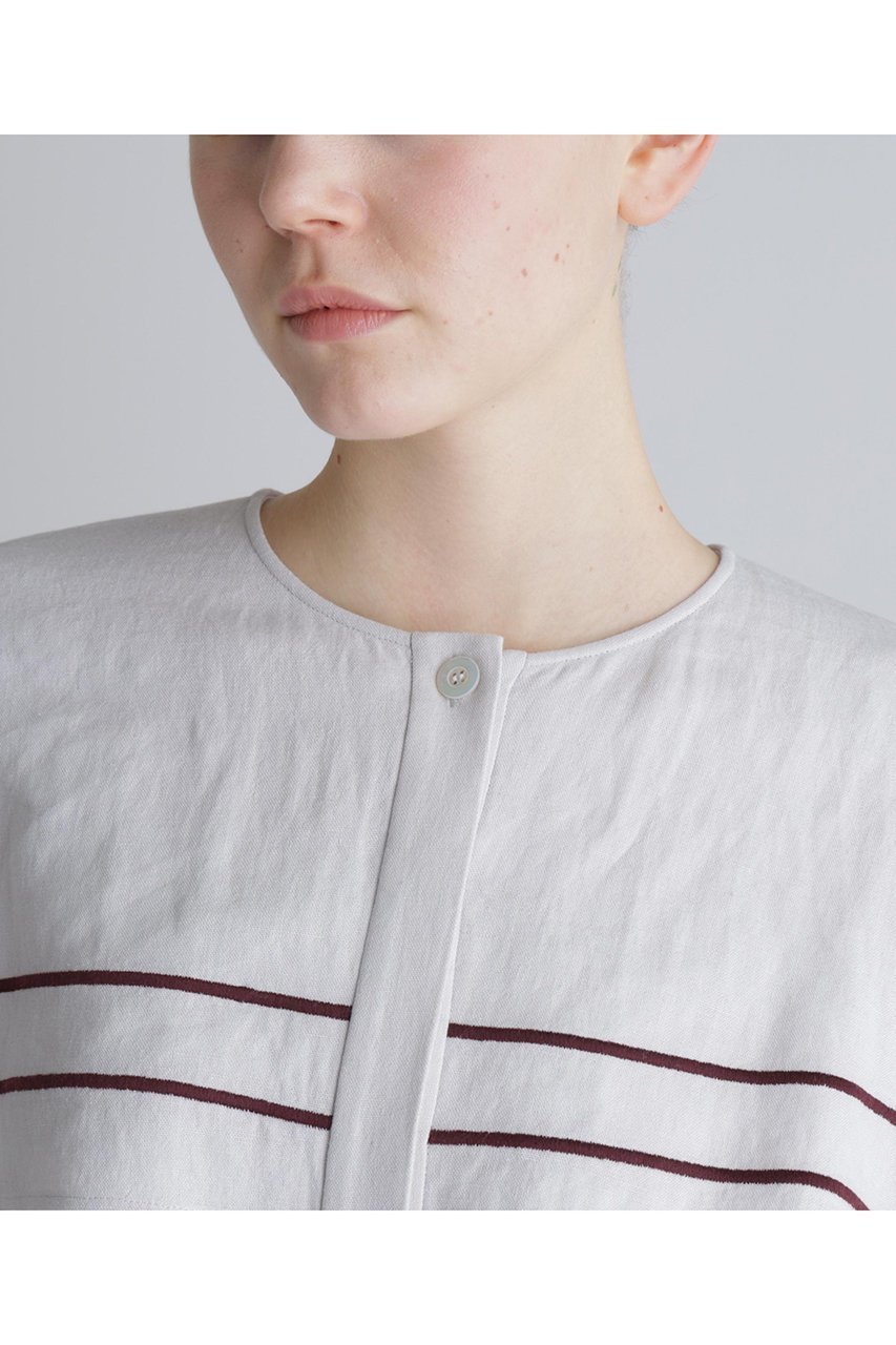 【アドーア/ADORE】のラインエンブロイダリーブラウス 人気、トレンドファッション・服の通販 founy(ファニー) 　ファッション　Fashion　レディースファッション　Fashion for Women　トップス・カットソー　Cut & Sew Tops　シャツ・ブラウス・オフィスカジュアル　Elegant Blouses & Button-Ups　スリーブ　Sleeve, Long Sleeve / Short Sleeve　ロング　Long, Long-Length　other-6|ID: prp329100004815827 ipo3291000000035570671