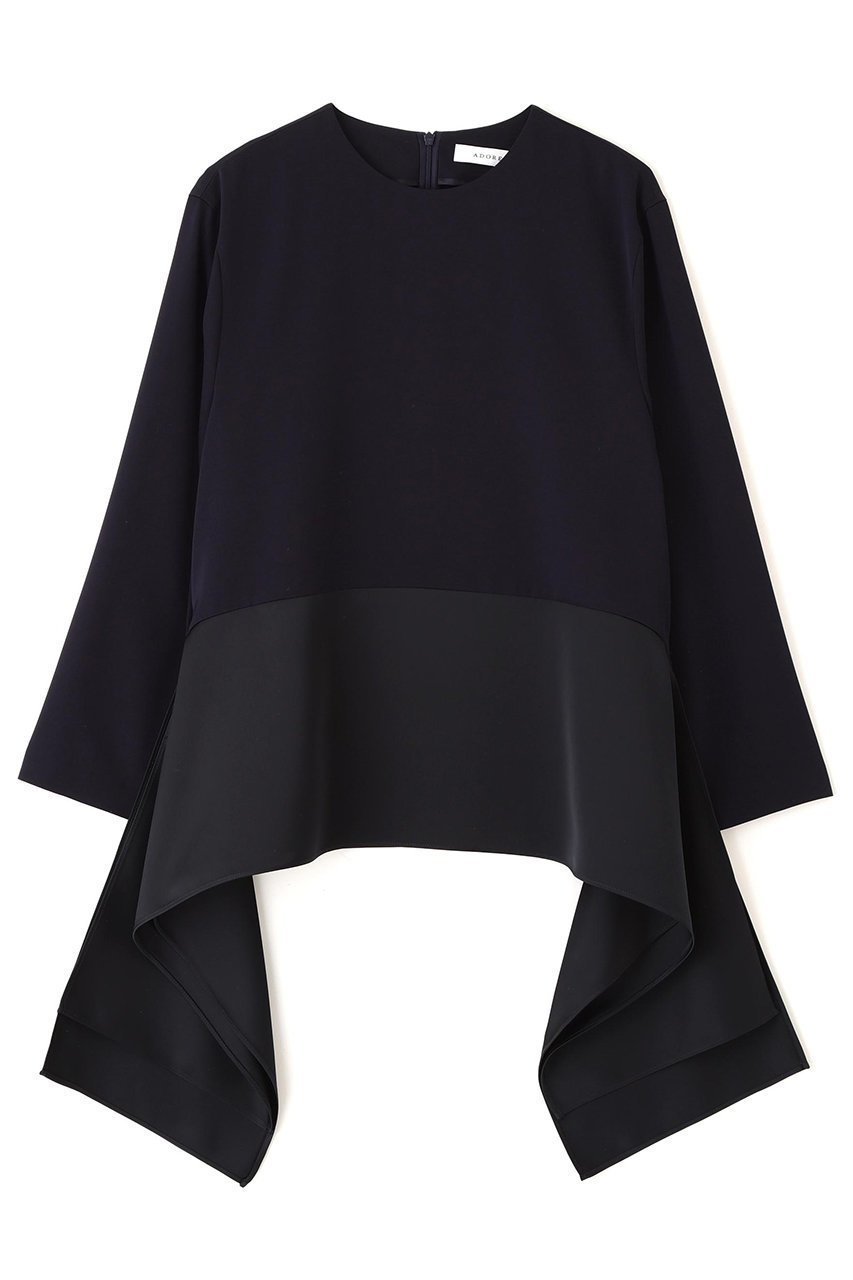 【アドーア/ADORE】のドライタッチツイルブラウス 人気、トレンドファッション・服の通販 founy(ファニー) 　ファッション　Fashion　レディースファッション　Fashion for Women　トップス・カットソー　Cut & Sew Tops　シャツ・ブラウス・オフィスカジュアル　Elegant Blouses & Button-Ups　おすすめ　Recommended / Our Picks　サテン　Satin, Glossy Fabric　スリーブ　Sleeve, Long Sleeve / Short Sleeve　セットアップ　Set-Up, Coordinated Outfit　ドレープ　Drape, Draping Fabric　ペプラム　Peplum, Flared Hem　ロング　Long, Long-Length　エレガント 上品　Elegant　新作・新入荷　New Arrivals / New In　 other-1|ID: prp329100004815829 ipo3291000000034979305