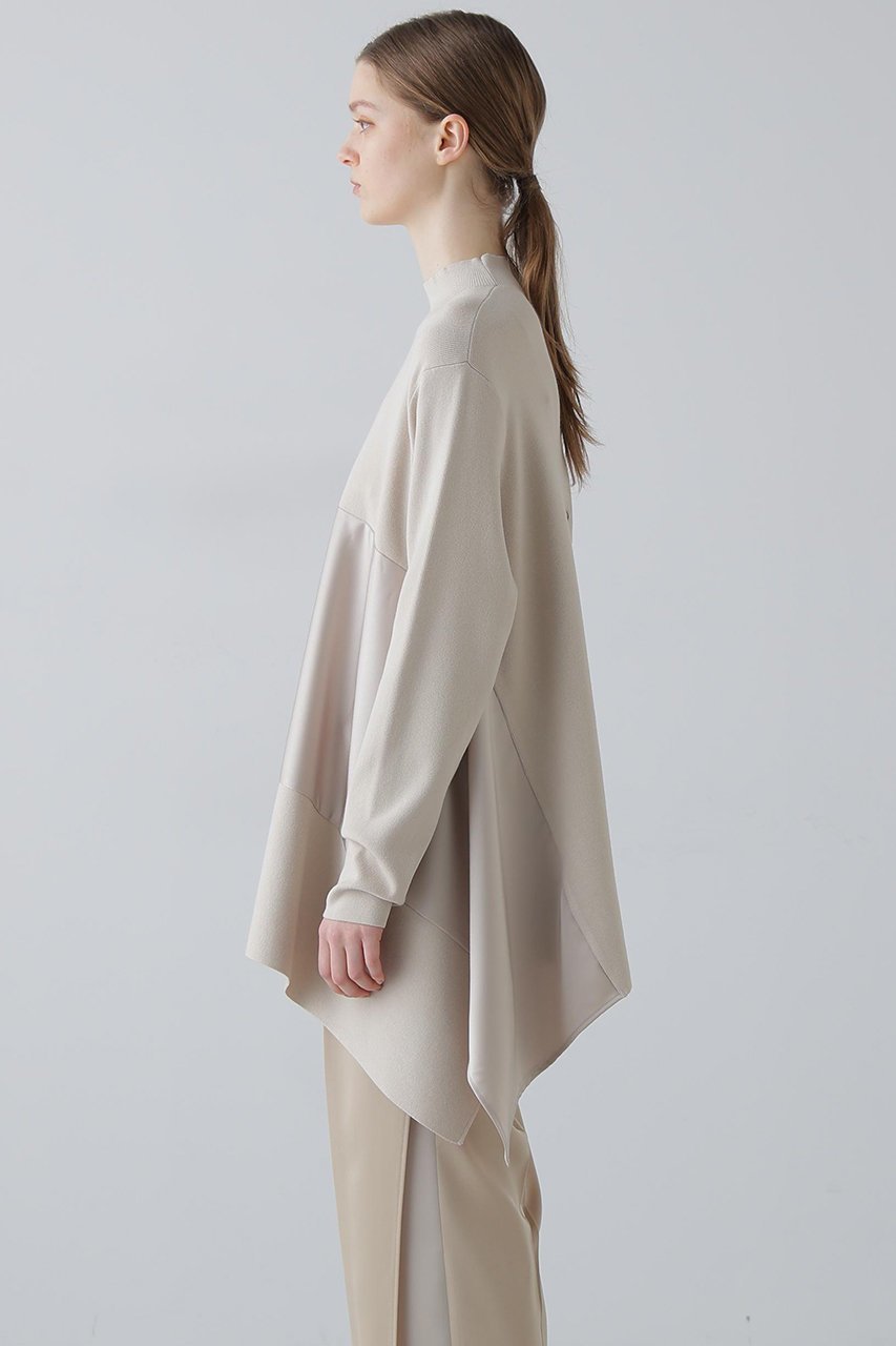 【アドーア/ADORE】のサテンコンビニット 人気、トレンドファッション・服の通販 founy(ファニー) 　ファッション　Fashion　レディースファッション　Fashion for Women　トップス・カットソー　Cut & Sew Tops　ニット　Knit Tops & Sweaters　カジュアルプルオーバー・ニットトップス　Pullovers & Knit Tops / Casual Pullovers　インナー　Innerwear　コンビ　Combo, Combination Style　サテン　Satin, Glossy Fabric　センター　Center, Center Line　バランス　Balance, Style Balance　リラックス　Relax, Relaxed Fit　新作・新入荷　New Arrivals / New In　other-4|ID: prp329100004815831 ipo3291000000034979318