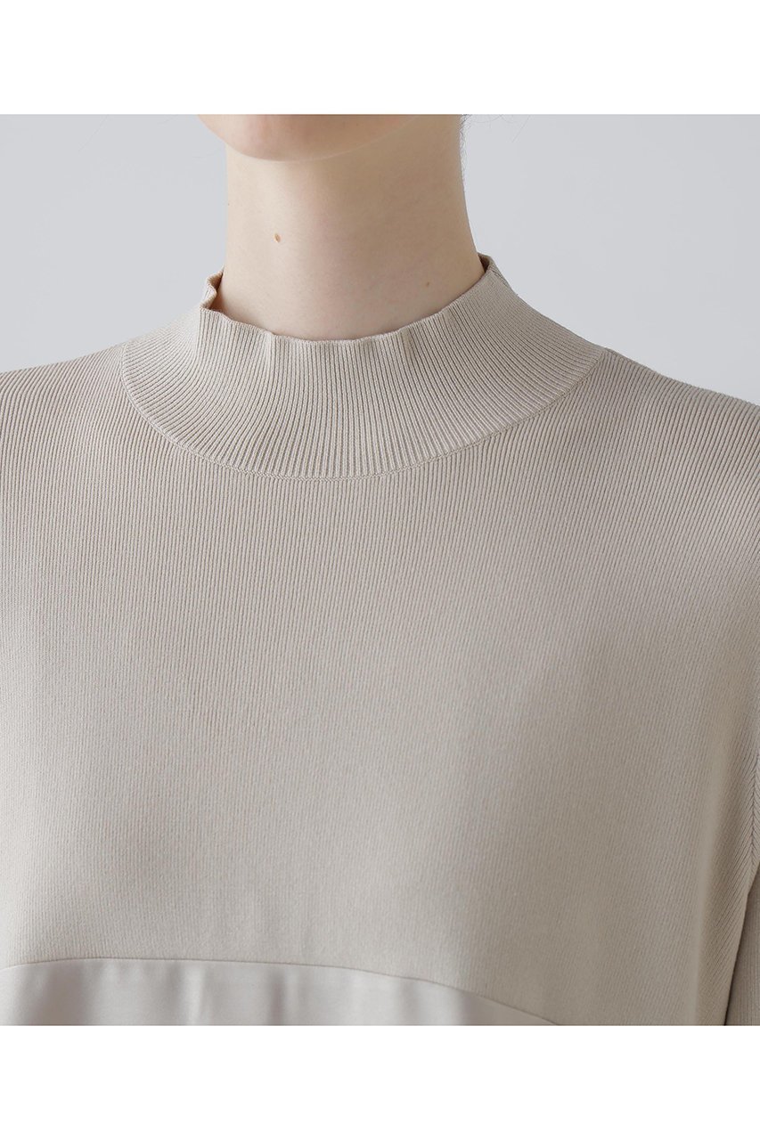 【アドーア/ADORE】のサテンコンビニット 人気、トレンドファッション・服の通販 founy(ファニー) 　ファッション　Fashion　レディースファッション　Fashion for Women　トップス・カットソー　Cut & Sew Tops　ニット　Knit Tops & Sweaters　カジュアルプルオーバー・ニットトップス　Pullovers & Knit Tops / Casual Pullovers　インナー　Innerwear　コンビ　Combo, Combination Style　サテン　Satin, Glossy Fabric　センター　Center, Center Line　バランス　Balance, Style Balance　リラックス　Relax, Relaxed Fit　新作・新入荷　New Arrivals / New In　other-6|ID: prp329100004815831 ipo3291000000034979320