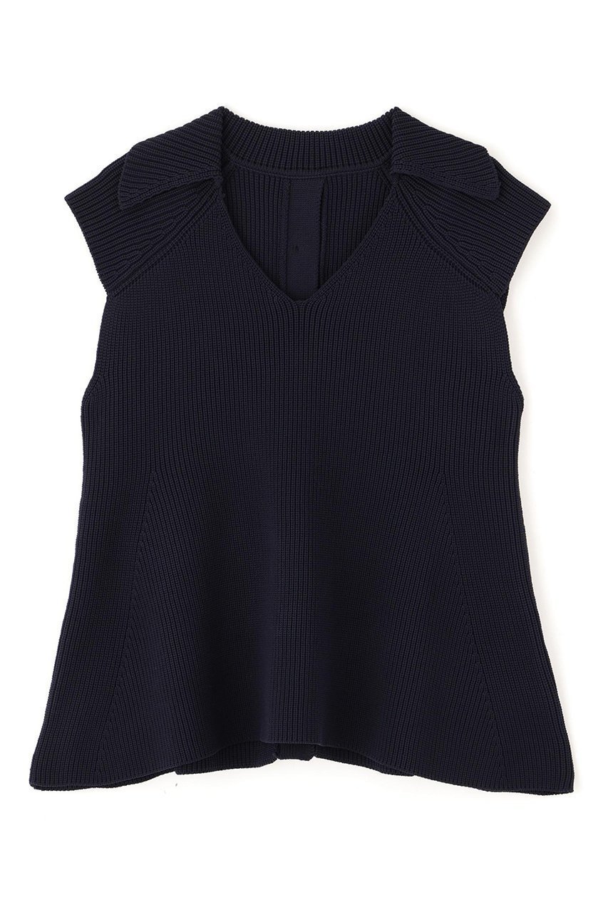 【アドーア/ADORE】のエアーストレッチ インテリア・キッズ・メンズ・レディースファッション・服の通販 founy(ファニー) 　ファッション　Fashion　レディースファッション　Fashion for Women　トップス・カットソー　Cut & Sew Tops　ニット　Knit Tops & Sweaters　カジュアルプルオーバー・ニットトップス　Pullovers & Knit Tops / Casual Pullovers　インナー　Innerwear　ストレッチ　Stretch, Stretchy Fabric　フレア　Flare, Flared　新作・新入荷　New Arrivals / New In　畦　Ribbed Knit　ネイビー|ID: prp329100004815833 ipo3291000000034979336