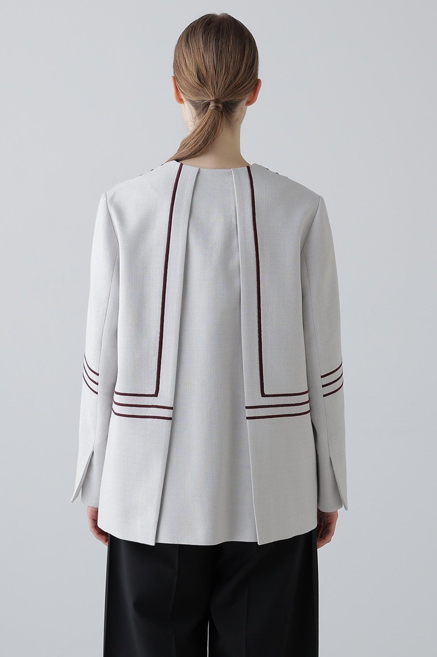 【アドーア/ADORE】のボールドラインエンブロイダリージャケット 人気、トレンドファッション・服の通販 founy(ファニー) 　ファッション　Fashion　レディースファッション　Fashion for Women　アウター　Coat / Outerwear Collection　レディースジャケット・軽アウター　Jackets　ジャケット　Jacket, Outerwear　フロント　Front, Front Design　ランダム　Random, Irregular　新作・新入荷　New Arrivals / New In　other-5|ID: prp329100004815839 ipo3291000000034979383