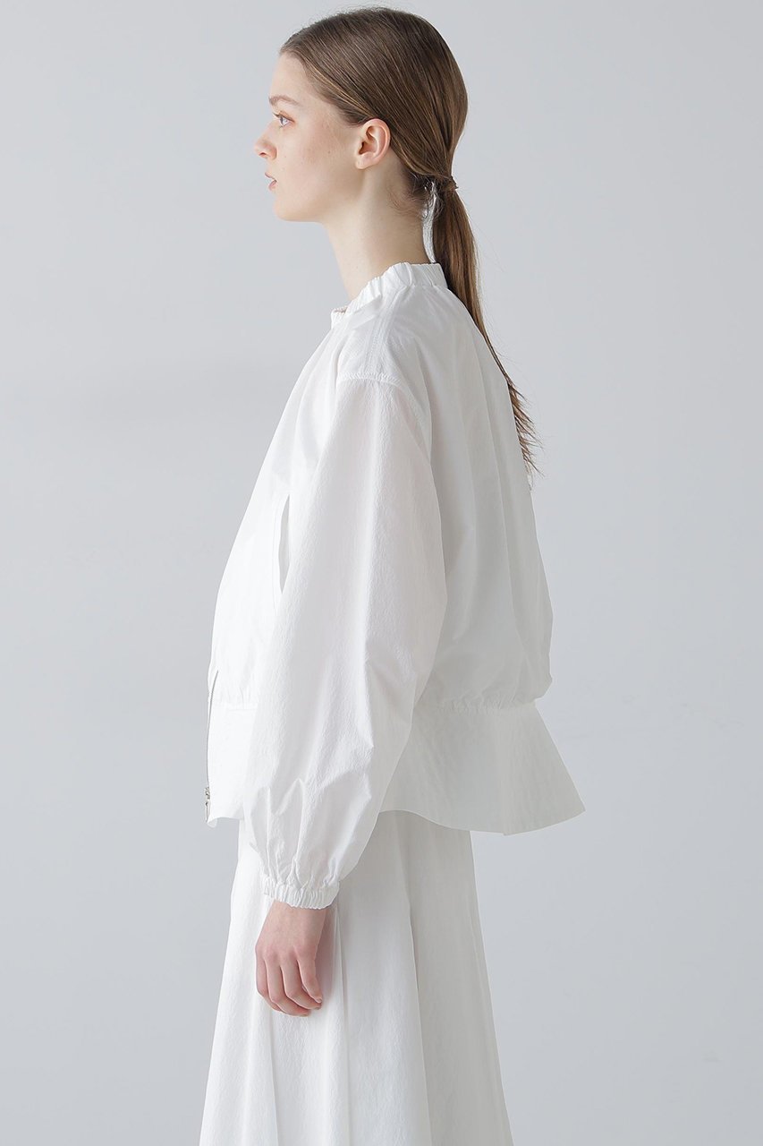 【アドーア/ADORE】のペーパーライクナイロンジャケット 人気、トレンドファッション・服の通販 founy(ファニー) 　ファッション　Fashion　レディースファッション　Fashion for Women　アウター　Coat / Outerwear Collection　レディースジャケット・軽アウター　Jackets　ギャザー　Gathered, Ruffled　ジャケット　Jacket, Outerwear　タフタ　Taffeta, Structured Fabric　フォルム　Silhouette, Form　ペプラム　Peplum, Flared Hem　新作・新入荷　New Arrivals / New In　other-4|ID: prp329100004815842 ipo3291000000034979413