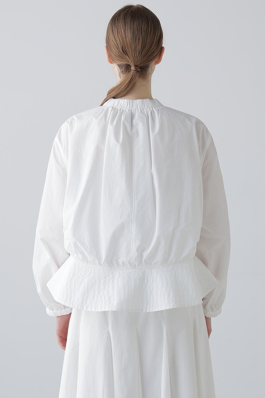 【アドーア/ADORE】のペーパーライクナイロンジャケット 人気、トレンドファッション・服の通販 founy(ファニー) 　ファッション　Fashion　レディースファッション　Fashion for Women　アウター　Coat / Outerwear Collection　レディースジャケット・軽アウター　Jackets　ギャザー　Gathered, Ruffled　ジャケット　Jacket, Outerwear　タフタ　Taffeta, Structured Fabric　フォルム　Silhouette, Form　ペプラム　Peplum, Flared Hem　新作・新入荷　New Arrivals / New In　other-5|ID: prp329100004815842 ipo3291000000034979414