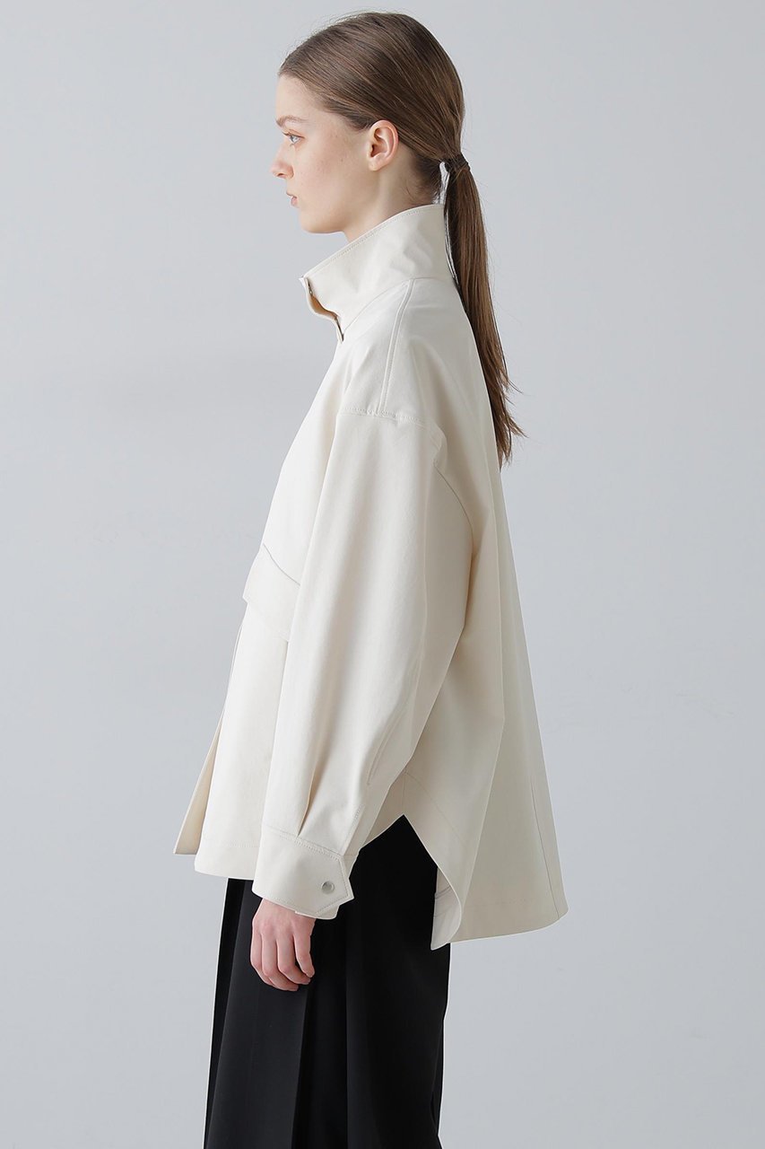 【アドーア/ADORE】のペーパーライクストレッチジャケット 人気、トレンドファッション・服の通販 founy(ファニー) 　ファッション　Fashion　レディースファッション　Fashion for Women　アウター　Coat / Outerwear Collection　レディースジャケット・軽アウター　Jackets　コンパクト　Compact, Small Size　ジャケット　Jacket, Outerwear　スタンド　Stand Collar, Upright Stand　ストレッチ　Stretch, Stretchy Fabric　フロント　Front, Front Design　メタル　Metal, Metal Parts　モダン　Modern, Contemporary　ラウンド　Round, Round Neck　新作・新入荷　New Arrivals / New In　other-4|ID: prp329100004815844 ipo3291000000034979428