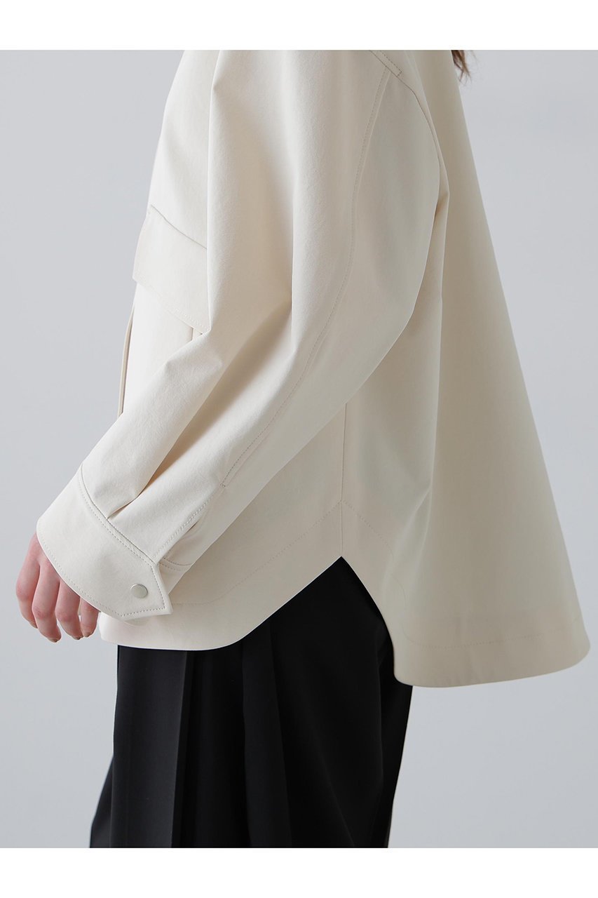 【アドーア/ADORE】のペーパーライクストレッチジャケット 人気、トレンドファッション・服の通販 founy(ファニー) 　ファッション　Fashion　レディースファッション　Fashion for Women　アウター　Coat / Outerwear Collection　レディースジャケット・軽アウター　Jackets　コンパクト　Compact, Small Size　ジャケット　Jacket, Outerwear　スタンド　Stand Collar, Upright Stand　ストレッチ　Stretch, Stretchy Fabric　フロント　Front, Front Design　メタル　Metal, Metal Parts　モダン　Modern, Contemporary　ラウンド　Round, Round Neck　新作・新入荷　New Arrivals / New In　other-8|ID: prp329100004815844 ipo3291000000034979433