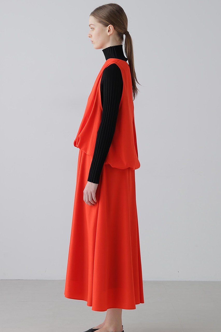 【アドーア/ADORE】のシルキークロスワンピース 人気、トレンドファッション・服の通販 founy(ファニー) 　ファッション　Fashion　レディースファッション　Fashion for Women　ワンピース　Dresses　チュニック　Tunic Tops & Dresses　チュニック　Tunic, Long Top　ドレープ　Drape, Draping Fabric　フェミニン　Feminine, Girly　フレア　Flare, Flared　ブラウジング　Blouson Silhouette, Cinched Waist　ロング　Long, Long-Length　エレガント 上品　Elegant　other-4|ID: prp329100004815853 ipo3291000000035568634