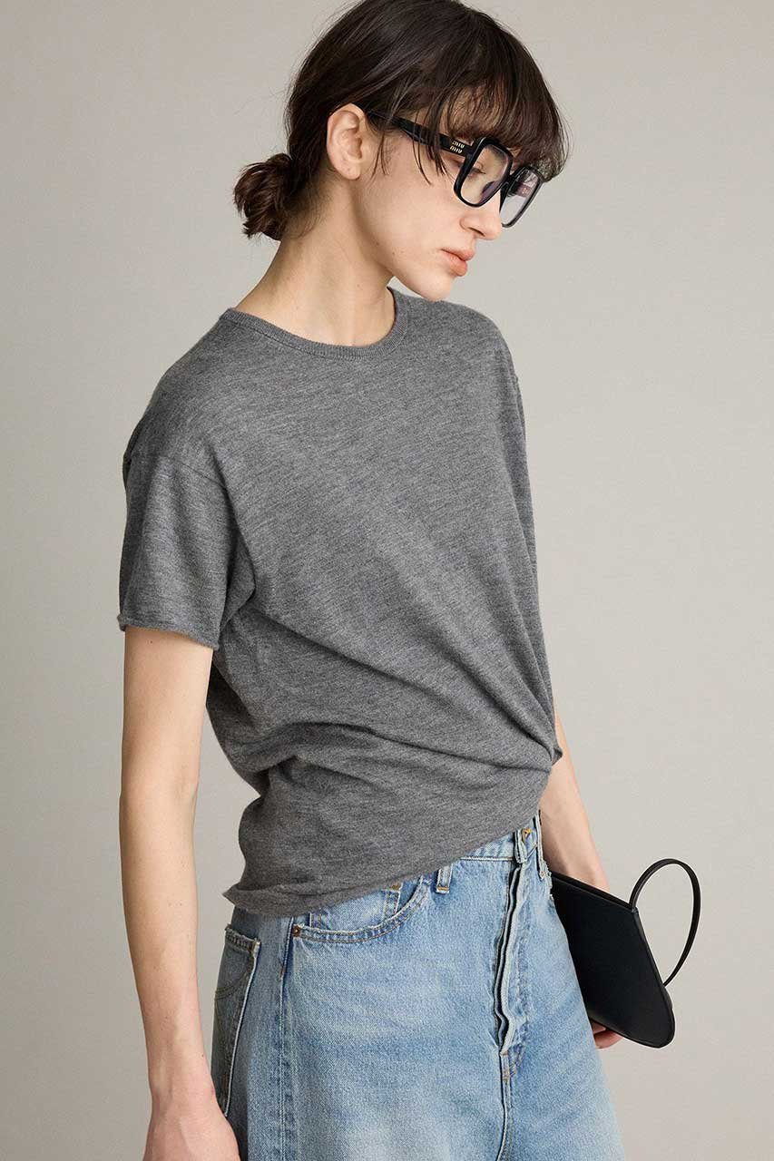 【ブリル/BRILL】のCashmere ツイストT 人気、トレンドファッション・服の通販 founy(ファニー) 　ファッション　Fashion　レディースファッション　Fashion for Women　トップス・カットソー　Cut & Sew Tops　ニット　Knit Tops & Sweaters　カジュアルプルオーバー・ニットトップス　Pullovers & Knit Tops / Casual Pullovers　なめらか　Smooth, Silky Texture　スリット　Slit, Slit Detail　ツイスト　Tweed, Tweed Fabric　ドレープ　Drape, Draping Fabric　エレガント 上品　Elegant　定番　Standard, Basic Item　other-4|ID: prp329100004815861 ipo3291000000035669876