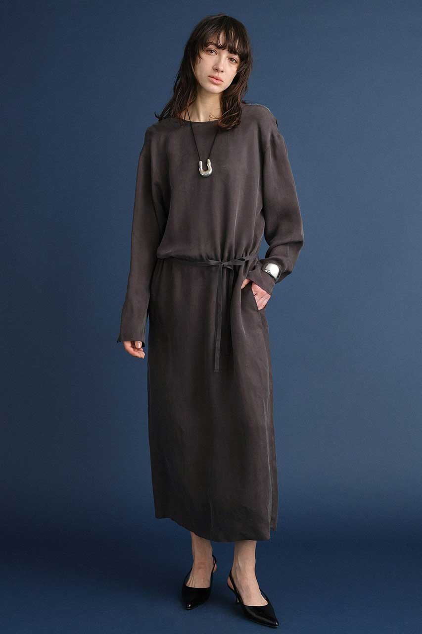 【ブリル/BRILL】のフィブリルアレンジワンピース 人気、トレンドファッション・服の通販 founy(ファニー) 　ファッション　Fashion　レディースファッション　Fashion for Women　ワンピース　Dresses　チュニック　Tunic Tops & Dresses　ギャザー　Gathered, Ruffled　シンプル　Simple, Minimal　ストレート　Straight, Straight Cut　チュニック　Tunic, Long Top　ロング　Long, Long-Length　再入荷　Restock / Back in Stock　other-5|ID: prp329100004815863 ipo3291000000035456980