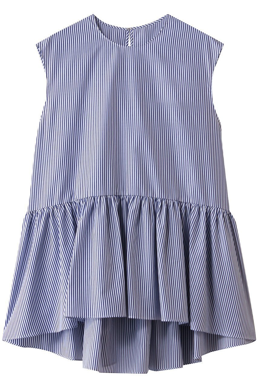 【ドメル/DOMELLE】のコットン ギャザード ブラウス インテリア・キッズ・メンズ・レディースファッション・服の通販 founy(ファニー) ファッション Fashion レディースファッション Fashion for Women トップス・カットソー Cut & Sew Tops キャミソール&ノースリーブ Camisoles & Sleeveless Tops シャツ・ブラウス・オフィスカジュアル Elegant Blouses & Button-Ups 2026年 2026 ギャザー Gathered, Ruffled ネップ Nepp, Slub Yarn ノースリーブ Sleeveless, No-Sleeve バランス Balance, Style Balance ミックス Mix, Mixed Style ワイド Wide, Wide Fit エレガント 上品 Elegant 夏 Summer 春 Spring S/S・春夏 SS, Spring/Summer, Warm Season ストライプ|ID: prp329100004815869 ipo3291000000034979614