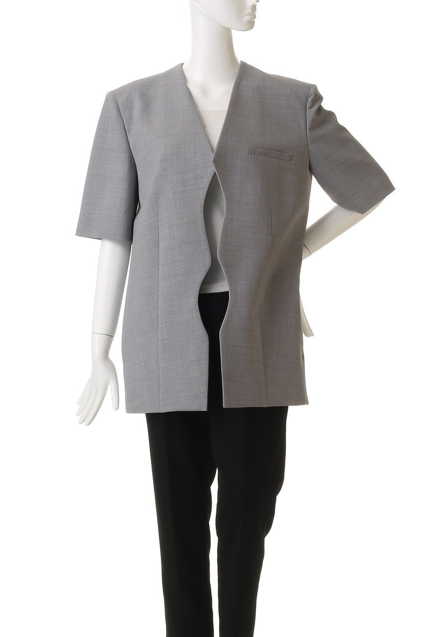 【アキラナカ/AKIRANAKA】のTeodora ハーフスリーブ ジャケット 人気、トレンドファッション・服の通販 founy(ファニー) 　ファッション　Fashion　レディースファッション　Fashion for Women　アウター　Coat / Outerwear Collection　レディースジャケット・軽アウター　Jackets　2026年　2026　カッティング　Cutting Detail　ジャケット　Jacket, Outerwear　スリーブ　Sleeve, Long Sleeve / Short Sleeve　ハーフ　Half, Half-Length　フロント　Front, Front Design　リラックス　Relax, Relaxed Fit　エレガント 上品　Elegant　夏　Summer　春　Spring　S/S・春夏　SS, Spring/Summer, Warm Season　other-2|ID: prp329100004815880 ipo3291000000034979692