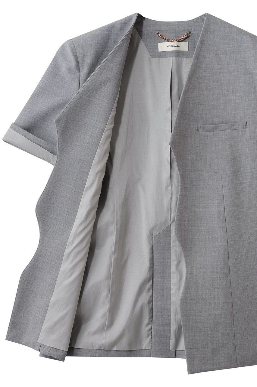 【アキラナカ/AKIRANAKA】のTeodora ハーフスリーブ ジャケット 人気、トレンドファッション・服の通販 founy(ファニー) 　ファッション　Fashion　レディースファッション　Fashion for Women　アウター　Coat / Outerwear Collection　レディースジャケット・軽アウター　Jackets　2026年　2026　カッティング　Cutting Detail　ジャケット　Jacket, Outerwear　スリーブ　Sleeve, Long Sleeve / Short Sleeve　ハーフ　Half, Half-Length　フロント　Front, Front Design　リラックス　Relax, Relaxed Fit　エレガント 上品　Elegant　夏　Summer　春　Spring　S/S・春夏　SS, Spring/Summer, Warm Season　other-6|ID: prp329100004815880 ipo3291000000034979699