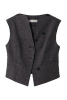 【アキラナカ/AKIRANAKA】のSesilia ベスト 人気、トレンドファッション・服の通販 founy(ファニー) ファッション Fashion レディースファッション Fashion for Women アウター Coat / Outerwear Collection レディースジャケット・軽アウター Jackets 2026年 2026 カッティング Cutting Detail クロップド Cropped, Short Length コンパクト Compact, Small Size シェイプ Shape, Slim Fit ジャケット Jacket, Outerwear フォルム Silhouette, Form ベスト Vest, Waistcoat ボトム Bottoms, Lower Wear マキシ Maxi, Full Length モダン Modern, Contemporary リネン Linen, Linen Fabric エレガント 上品 Elegant 夏 Summer 春 Spring S/S・春夏 SS, Spring/Summer, Warm Season |ID:prp329100004815884