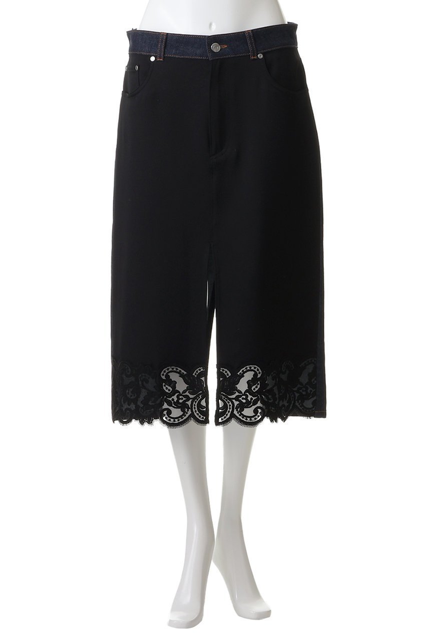 【ステラ マッカートニー/STELLA McCARTNEY】のスリップデニムスカート 人気、トレンドファッション・服の通販 founy(ファニー) 　ファッション　Fashion　レディースファッション　Fashion for Women　スカート　Skirts　デニムスカート・カジュアルスカート　Denim Skirts　2026年　2026　デニム　Denim, Jeans Material　レース　Lace, Lace Fabric　夏　Summer　春　Spring　S/S・春夏　SS, Spring/Summer, Warm Season　other-2|ID: prp329100004815889 ipo3291000000035773341