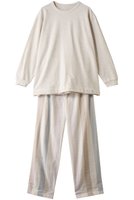 【キッドブルー/KID BLUE】の26Wガーゼストライプパジャマ 人気、トレンドファッション・服の通販 founy(ファニー) ファッション Fashion レディースファッション Fashion for Women トップス・カットソー Cut & Sew Tops ストライプ Stripe, Striped Pattern パジャマ Pajamas, Sleepwear ボトム Bottoms, Lower Wear リラックス Relax, Relaxed Fit エレガント 上品 Elegant 新作・新入荷 New Arrivals / New In 無地 Plain, Solid Color |ID:prp329100004815897