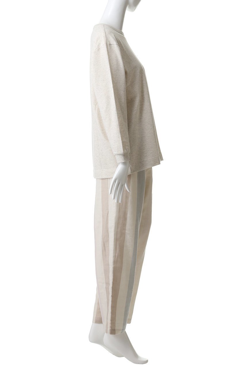 【キッドブルー/KID BLUE】の26Wガーゼストライプパジャマ 人気、トレンドファッション・服の通販 founy(ファニー) 　ファッション　Fashion　レディースファッション　Fashion for Women　トップス・カットソー　Cut & Sew Tops　ストライプ　Stripe, Striped Pattern　パジャマ　Pajamas, Sleepwear　ボトム　Bottoms, Lower Wear　リラックス　Relax, Relaxed Fit　エレガント 上品　Elegant　新作・新入荷　New Arrivals / New In　無地　Plain, Solid Color　other-3|ID: prp329100004815897 ipo3291000000034979814