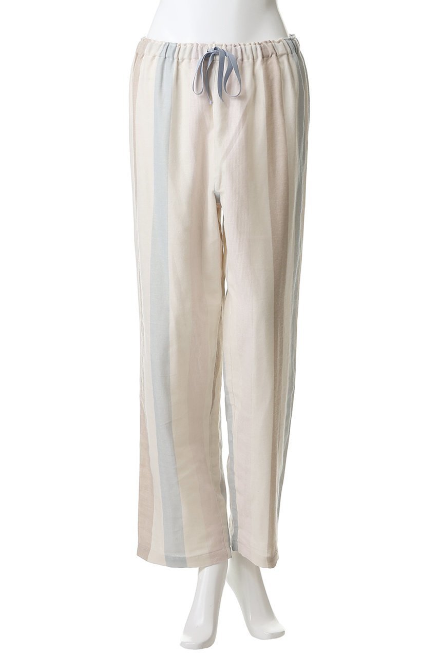 【キッドブルー/KID BLUE】の26Wガーゼストライプパジャマ 人気、トレンドファッション・服の通販 founy(ファニー) 　ファッション　Fashion　レディースファッション　Fashion for Women　トップス・カットソー　Cut & Sew Tops　ストライプ　Stripe, Striped Pattern　パジャマ　Pajamas, Sleepwear　ボトム　Bottoms, Lower Wear　リラックス　Relax, Relaxed Fit　エレガント 上品　Elegant　新作・新入荷　New Arrivals / New In　無地　Plain, Solid Color　other-6|ID: prp329100004815897 ipo3291000000034979817