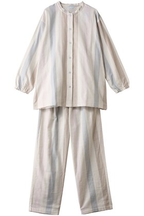 【キッドブルー/KID BLUE】 26Wガーゼストライプパジャマ人気、トレンドファッション・服の通販 founy(ファニー) ファッション Fashion レディースファッション Fashion for Women トップス・カットソー Cut & Sew Tops ストライプ Stripe, Striped Pattern パジャマ Pajamas, Sleepwear フリル Frill, Ruffle 新作・新入荷 New Arrivals / New In |ID:prp329100004815899
