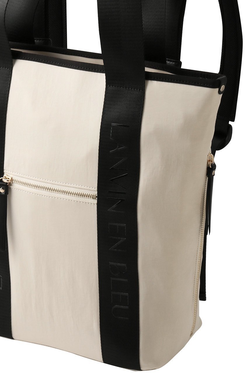 【ランバン オン ブルー/LANVIN en Bleu】のロゴテープ2wayリュック 人気、トレンドファッション・服の通販 founy(ファニー) 　ファッション　Fashion　レディースファッション　Fashion for Women　バッグ　Bags　2026年　2026　ジップ　Zip, Zipper　リュック　Backpack, Rucksack　ワイド　Wide, Wide Fit　エレガント 上品　Elegant　夏　Summer　旅行　Travel　春　Spring　S/S・春夏　SS, Spring/Summer, Warm Season　other-4|ID: prp329100004815901 ipo3291000000034979889