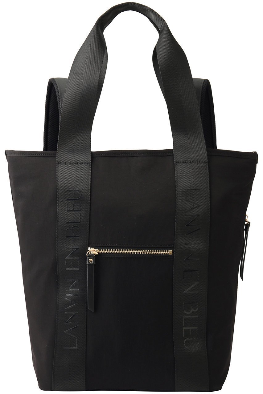 【ランバン オン ブルー/LANVIN en Bleu】のロゴテープ2wayリュック インテリア・キッズ・メンズ・レディースファッション・服の通販 founy(ファニー) 　ファッション　Fashion　レディースファッション　Fashion for Women　バッグ　Bags　2026年　2026　ジップ　Zip, Zipper　リュック　Backpack, Rucksack　ワイド　Wide, Wide Fit　エレガント 上品　Elegant　夏　Summer　旅行　Travel　春　Spring　S/S・春夏　SS, Spring/Summer, Warm Season　ブラック|ID: prp329100004815901 ipo3291000000035773393