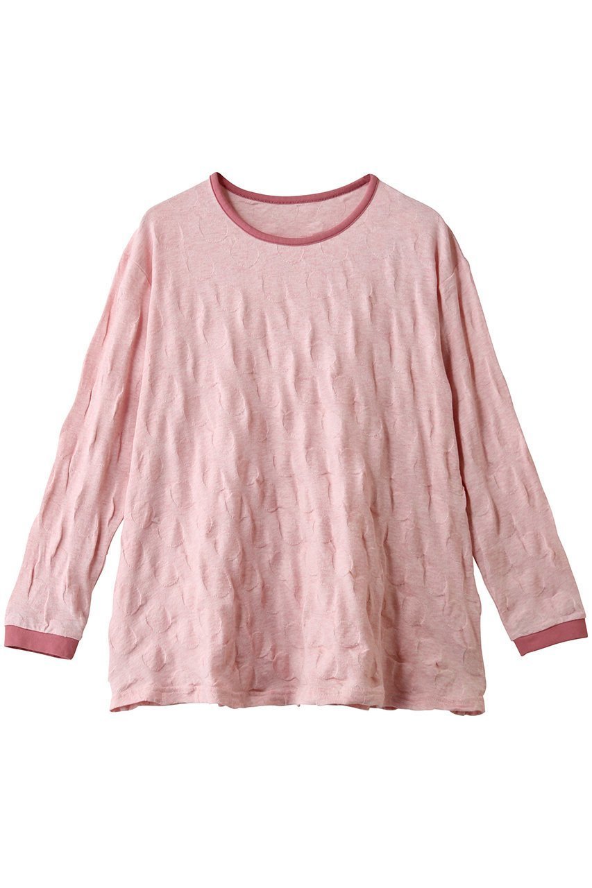 【キッドブルー/KID BLUE】の26ドットJQトップス 人気、トレンドファッション・服の通販 founy(ファニー) 　ファッション　Fashion　レディースファッション　Fashion for Women　トップス・カットソー　Cut & Sew Tops　おすすめ　Recommended / Our Picks　ジャカード／ジャガード　Jacquard, Woven Pattern　セットアップ　Set-Up, Coordinated Outfit　ドット　Polka Dot, Dot Pattern　パジャマ　Pajamas, Sleepwear　フレア　Flare, Flared　新作・新入荷　New Arrivals / New In　長袖　Long Sleeve, Full Sleeve　 other-1|ID: prp329100004815912 ipo3291000000034980055