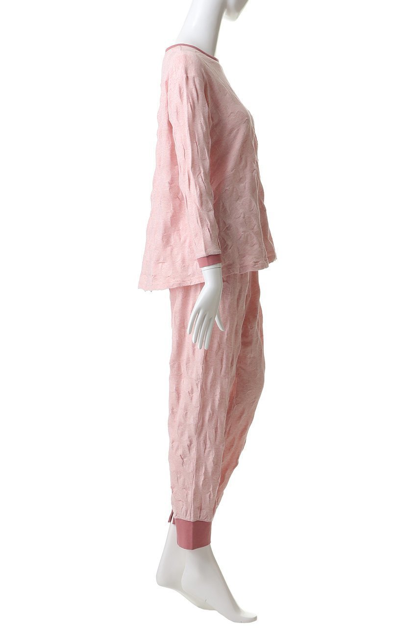 【キッドブルー/KID BLUE】の26ドットJQトップス 人気、トレンドファッション・服の通販 founy(ファニー) 　ファッション　Fashion　レディースファッション　Fashion for Women　トップス・カットソー　Cut & Sew Tops　おすすめ　Recommended / Our Picks　ジャカード／ジャガード　Jacquard, Woven Pattern　セットアップ　Set-Up, Coordinated Outfit　ドット　Polka Dot, Dot Pattern　パジャマ　Pajamas, Sleepwear　フレア　Flare, Flared　新作・新入荷　New Arrivals / New In　長袖　Long Sleeve, Full Sleeve　other-3|ID: prp329100004815912 ipo3291000000034980059