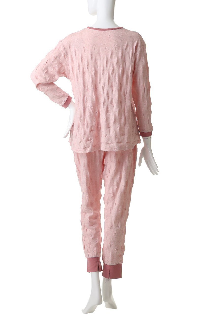 【キッドブルー/KID BLUE】の26ドットJQトップス 人気、トレンドファッション・服の通販 founy(ファニー) 　ファッション　Fashion　レディースファッション　Fashion for Women　トップス・カットソー　Cut & Sew Tops　おすすめ　Recommended / Our Picks　ジャカード／ジャガード　Jacquard, Woven Pattern　セットアップ　Set-Up, Coordinated Outfit　ドット　Polka Dot, Dot Pattern　パジャマ　Pajamas, Sleepwear　フレア　Flare, Flared　新作・新入荷　New Arrivals / New In　長袖　Long Sleeve, Full Sleeve　other-4|ID: prp329100004815912 ipo3291000000034980060