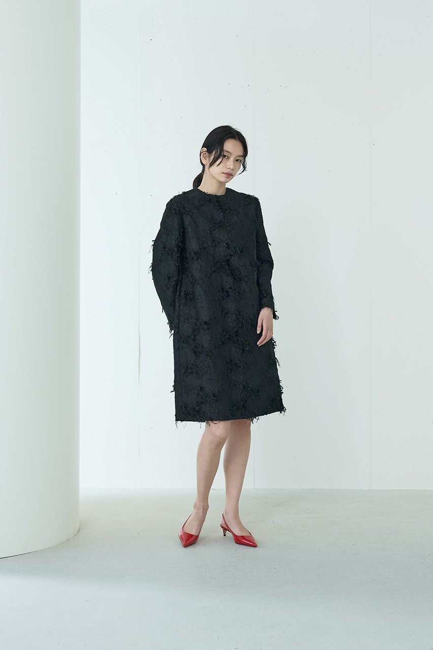 【ジェイドット/j.】のカットジャカードワンピース 人気、トレンドファッション・服の通販 founy(ファニー) 　ファッション　Fashion　レディースファッション　Fashion for Women　ワンピース　Dresses　チュニック　Tunic Tops & Dresses　シンプル　Simple, Minimal　ジャカード／ジャガード　Jacquard, Woven Pattern　スリット　Slit, Slit Detail　チュニック　Tunic, Long Top　other-6|ID: prp329100004815919 ipo3291000000034980138