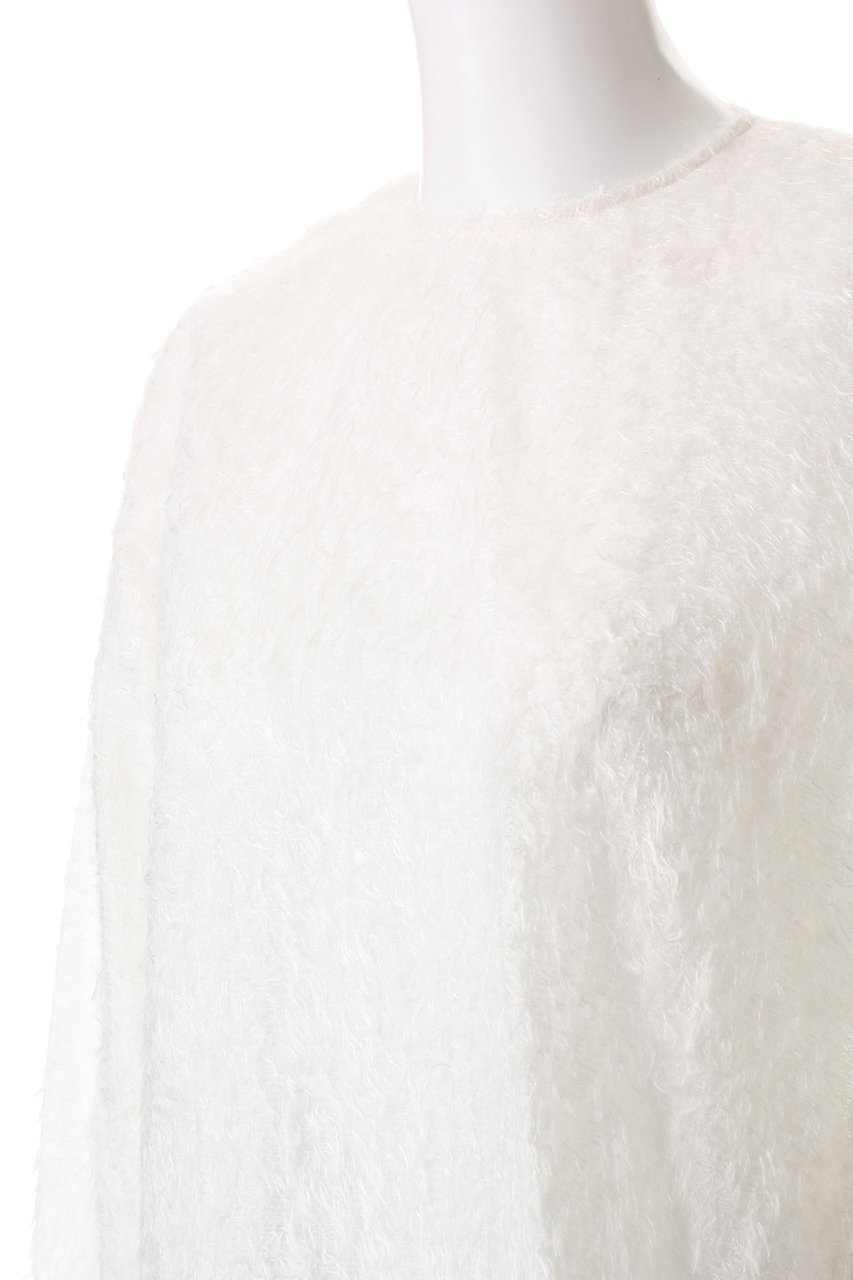 【ジェイドット/j.】のシャギージャカードクルーブラウス 人気、トレンドファッション・服の通販 founy(ファニー) 　ファッション　Fashion　レディースファッション　Fashion for Women　トップス・カットソー　Cut & Sew Tops　シャツ・ブラウス・オフィスカジュアル　Elegant Blouses & Button-Ups　ジャカード／ジャガード　Jacquard, Woven Pattern　スリーブ　Sleeve, Long Sleeve / Short Sleeve　ロング　Long, Long-Length　other-5|ID: prp329100004815924 ipo3291000000034980190