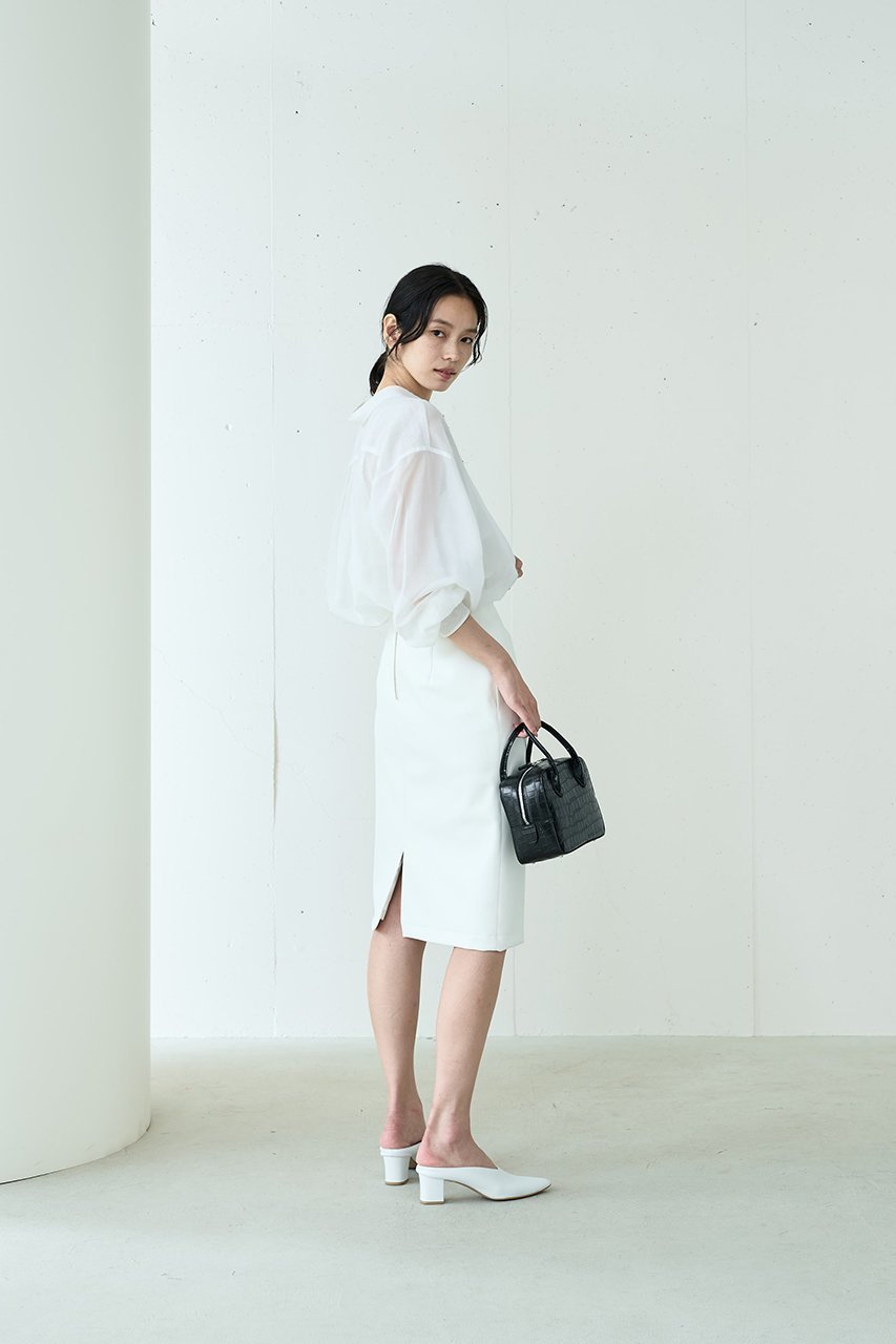 【ジェイドット/j.】のシアーコットンシンプルシャツ 人気、トレンドファッション・服の通販 founy(ファニー) 　ファッション　Fashion　レディースファッション　Fashion for Women　トップス・カットソー　Cut & Sew Tops　シャツ・ブラウス・オフィスカジュアル　Elegant Blouses & Button-Ups　シンプル　Simple, Minimal　スリーブ　Sleeve, Long Sleeve / Short Sleeve　ロング　Long, Long-Length　エレガント 上品　Elegant　other-6|ID: prp329100004815925 ipo3291000000034980200