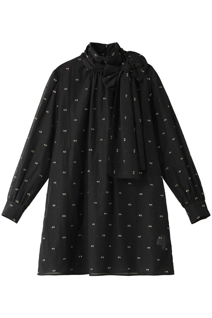 【ジェイドット/j.】のシアージャカードボウタイブラウス インテリア・キッズ・メンズ・レディースファッション・服の通販 founy(ファニー) https://founy.com/ ファッション Fashion レディースファッション Fashion for Women トップス・カットソー Cut & Sew Tops シャツ・ブラウス・オフィスカジュアル Elegant Blouses & Button-Ups オーガンジー Organza Fabric スカーフ Scarf, Neckwear スリーブ Sleeve, Long Sleeve / Short Sleeve ドット Polka Dot, Dot Pattern フェミニン Feminine, Girly リボン Ribbon, Bow ロング Long, Long-Length |ID: prp329100004815926 ipo3291000000034980203