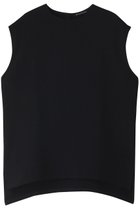 【ミズイロ インド/mizuiro ind】のクルーネックワイドベスト 人気、トレンドファッション・服の通販 founy(ファニー) ファッション Fashion レディースファッション Fashion for Women アウター Coat / Outerwear Collection トップス・カットソー Cut & Sew Tops シャツ・ブラウス・オフィスカジュアル Elegant Blouses & Button-Ups ベスト&ジレ / 重ね着スタイル Vests & Gilets おすすめ Recommended / Our Picks アンティーク Antique-Inspired カットソー Cut and Sewn Top ショート Short, Short Length ジャカード／ジャガード Jacquard, Woven Pattern ストレッチ Stretch, Stretchy Fabric スリーブ Sleeve, Long Sleeve / Short Sleeve ベスト Vest, Waistcoat ワイド Wide, Wide Fit エレガント 上品 Elegant thumbnail ブラック|ID: prp329100004815928 ipo3291000000034980235