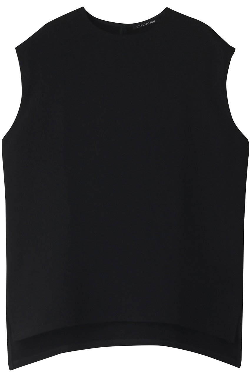 【ミズイロ インド/mizuiro ind】のクルーネックワイドベスト インテリア・キッズ・メンズ・レディースファッション・服の通販 founy(ファニー) 　ファッション　Fashion　レディースファッション　Fashion for Women　アウター　Coat / Outerwear Collection　トップス・カットソー　Cut & Sew Tops　シャツ・ブラウス・オフィスカジュアル　Elegant Blouses & Button-Ups　ベスト&ジレ / 重ね着スタイル　Vests & Gilets　おすすめ　Recommended / Our Picks　アンティーク　Antique-Inspired　カットソー　Cut and Sewn Top　ショート　Short, Short Length　ジャカード／ジャガード　Jacquard, Woven Pattern　ストレッチ　Stretch, Stretchy Fabric　スリーブ　Sleeve, Long Sleeve / Short Sleeve　ベスト　Vest, Waistcoat　ワイド　Wide, Wide Fit　エレガント 上品　Elegant　ブラック|ID: prp329100004815928 ipo3291000000035670047