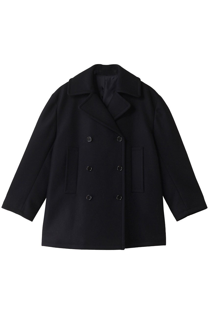 【ジェイドット/j.】のプレミアムウールPコート インテリア・キッズ・メンズ・レディースファッション・服の通販 founy(ファニー) 　ファッション　Fashion　レディースファッション　Fashion for Women　アウター　Coat / Outerwear Collection　コート・ロングコート・ピーコート　Long Coats, Peacoats & More　Pコート　Pea Coats　ショート　Short, Short Length　トレンド　Trend, Trending Now　プレミアム　Premium, High-End　リュクス　Luxury, Elegant, High-End, Chic　ネイビー|ID: prp329100004815929 ipo3291000000034980242