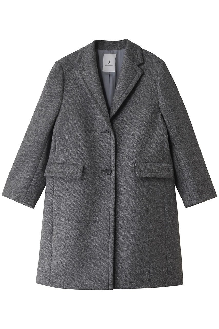 【ジェイドット/j.】のボンディングツイードチェスターコート 人気、トレンドファッション・服の通販 founy(ファニー) 　ファッション　Fashion　レディースファッション　Fashion for Women　アウター　Coat / Outerwear Collection　コート・ロングコート・ピーコート　Long Coats, Peacoats & More　チェスターコート・ロング丈アウター　Chester Coats / Chesterfield Long Coats　エレガント 上品　Elegant　チェスターコート　Chester Coat, Long Coat　ツイード　Twill, Twill Weave　トレンド　Trend, Trending Now　ベーシック　Basic, Essential　ボンディング　Bonding, Bonded Fabric　ロング　Long, Long-Length　 other-1|ID: prp329100004815931 ipo3291000000034980257
