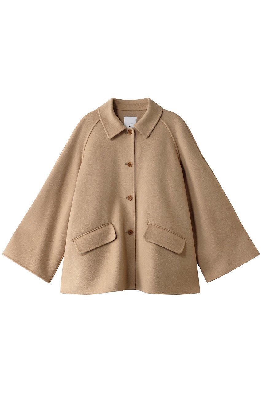 【ジェイドット/j.】のダブルフェイスミドルポンチョコート インテリア・キッズ・メンズ・レディースファッション・服の通販 founy(ファニー) 　ファッション　Fashion　レディースファッション　Fashion for Women　アウター　Coat / Outerwear Collection　コート・ロングコート・ピーコート　Long Coats, Peacoats & More　ポンチョ・ケープコート　Ponchos & Capes　おすすめ　Recommended / Our Picks　ショート　Short, Short Length　バランス　Balance, Style Balance　パーティ　Party, Party Style　ファブリック　Fabric, Textile　ミドル　Middle Length, Mid Height　ベージュ|ID: prp329100004815932 ipo3291000000034980268