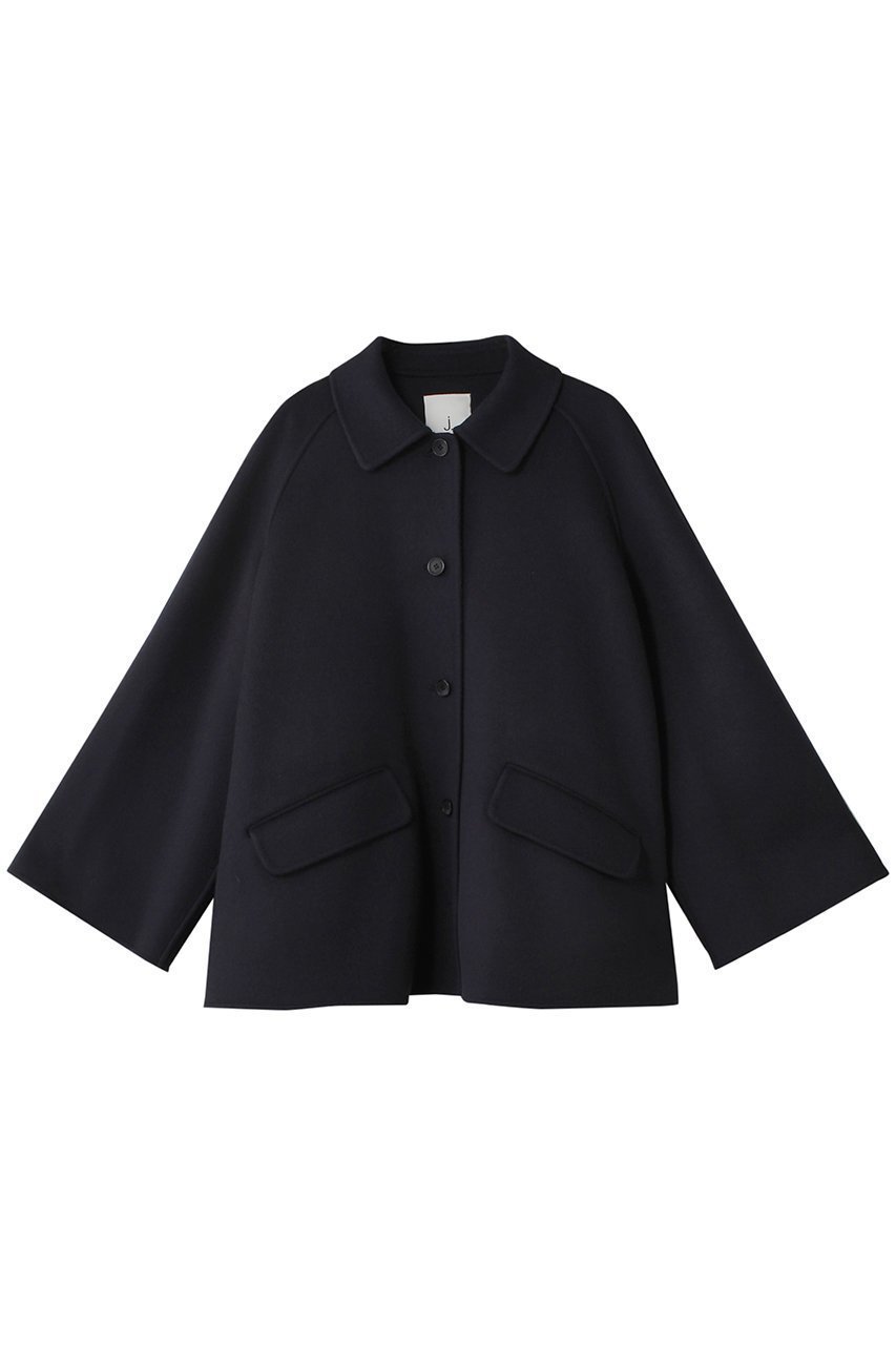 【ジェイドット/j.】のダブルフェイスミドルポンチョコート インテリア・キッズ・メンズ・レディースファッション・服の通販 founy(ファニー) 　ファッション　Fashion　レディースファッション　Fashion for Women　アウター　Coat / Outerwear Collection　コート・ロングコート・ピーコート　Long Coats, Peacoats & More　ポンチョ・ケープコート　Ponchos & Capes　おすすめ　Recommended / Our Picks　ショート　Short, Short Length　バランス　Balance, Style Balance　パーティ　Party, Party Style　ファブリック　Fabric, Textile　ミドル　Middle Length, Mid Height　ネイビー|ID: prp329100004815932 ipo3291000000034980269