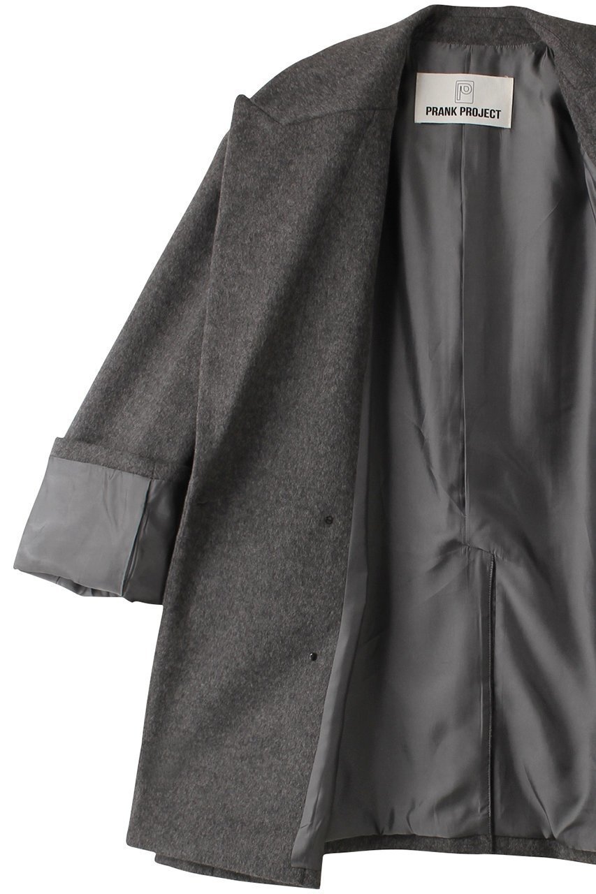 【プランク プロジェクト/PRANK PROJECT】のジャケットコート / Jacket Coat 人気、トレンドファッション・服の通販 founy(ファニー) 　ファッション　Fashion　レディースファッション　Fashion for Women　アウター　Coat / Outerwear Collection　コート・ロングコート・ピーコート　Long Coats, Peacoats & More　レディースジャケット・軽アウター　Jackets　おすすめ　Recommended / Our Picks　クラシック　Classic, Timeless Style　ショート　Short, Short Length　ジャケット　Jacket, Outerwear　スウェット / スエット　Sweatshirt, Sweatwear　セットアップ　Set-Up, Coordinated Outfit　チェック　Check, Plaid, Tartan　ツイード　Twill, Twill Weave　フィット　Fit, Slim Fit　ロング　Long, Long-Length　other-6|ID: prp329100004815934 ipo3291000000034980323