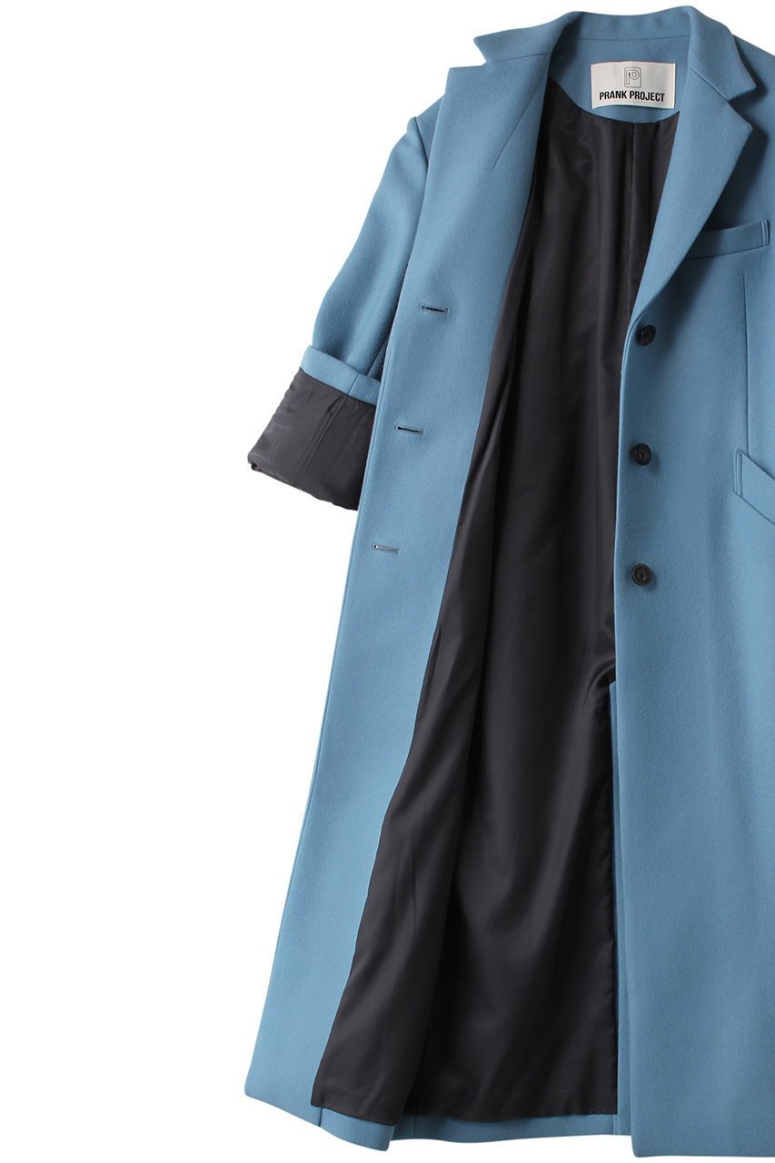 【プランク プロジェクト/PRANK PROJECT】のメルトンシングルチェスターコート / Melton Single Chester Coat 人気、トレンドファッション・服の通販 founy(ファニー) ファッション Fashion レディースファッション Fashion for Women アウター Coat / Outerwear Collection コート・ロングコート・ピーコート Long Coats, Peacoats & More チェスターコート・ロング丈アウター Chester Coats / Chesterfield Long Coats ショルダー Shoulder, Shoulder Strap マニッシュ Mannish, Boyish メルトン Melton, Heavy Wool ロング Long, Long-Length other-6|ID: prp329100004815935 ipo3291000000035392658
