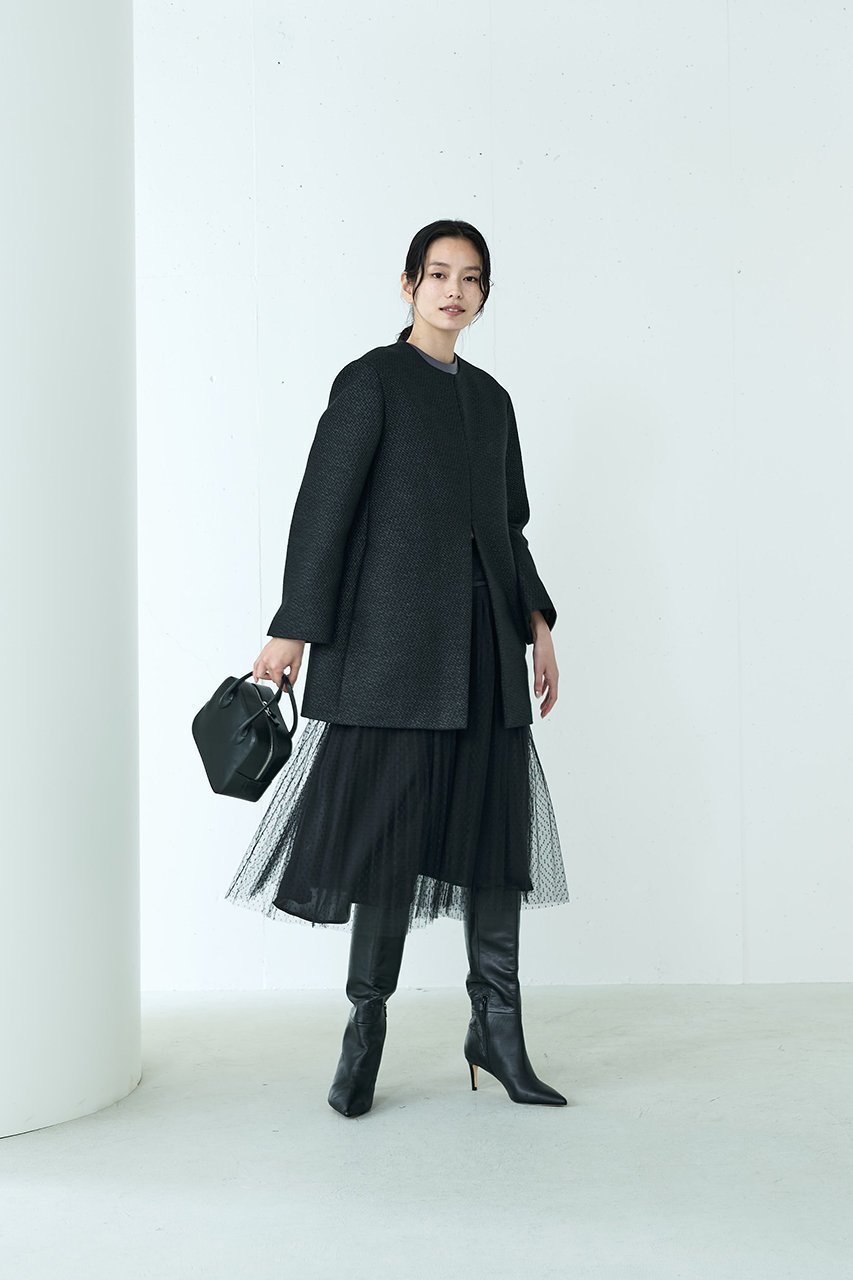 【ジェイドット/j.】のドビーツイードロングジャケット 人気、トレンドファッション・服の通販 founy(ファニー) 　ファッション　Fashion　レディースファッション　Fashion for Women　アウター　Coat / Outerwear Collection　レディースジャケット・軽アウター　Jackets　オケージョン　Occasion Wear　シェイプ　Shape, Slim Fit　シンプル　Simple, Minimal　ジャケット　Jacket, Outerwear　ロング　Long, Long-Length　エレガント 上品　Elegant　A/W・秋冬　Autumn/Winter　other-8|ID: prp329100004815937 ipo3291000000034980366