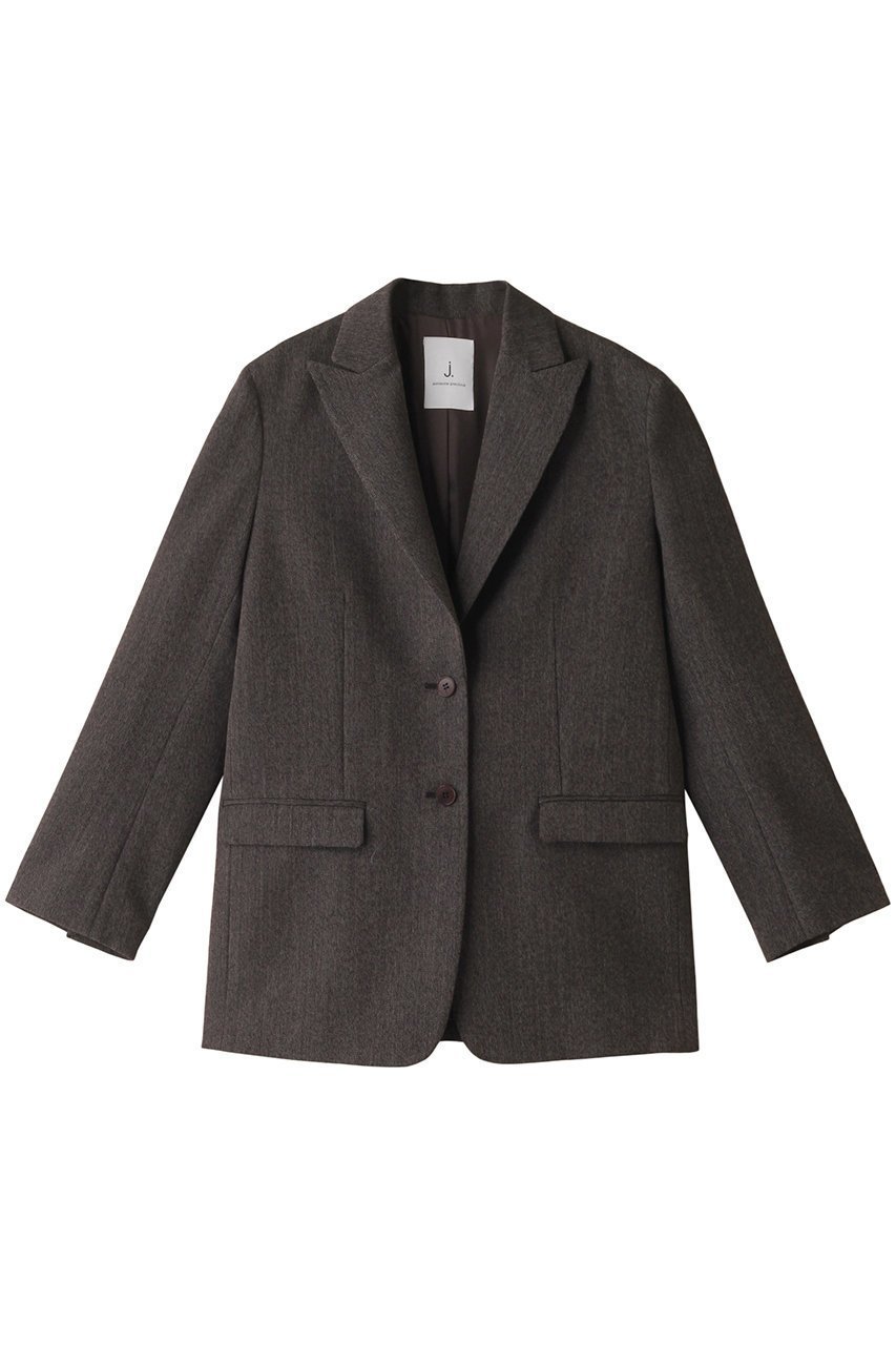 【ジェイドット/j.】のヴァージンウールボクシージャケット インテリア・キッズ・メンズ・レディースファッション・服の通販 founy(ファニー) ファッション Fashion レディースファッション Fashion for Women アウター Coat / Outerwear Collection レディースジャケット・軽アウター Jackets なめらか Smooth, Silky Texture ジャケット Jacket, Outerwear マニッシュ Mannish, Boyish A/W・秋冬 Autumn/Winter ブラウン|ID: prp329100004815941 ipo3291000000035683465
