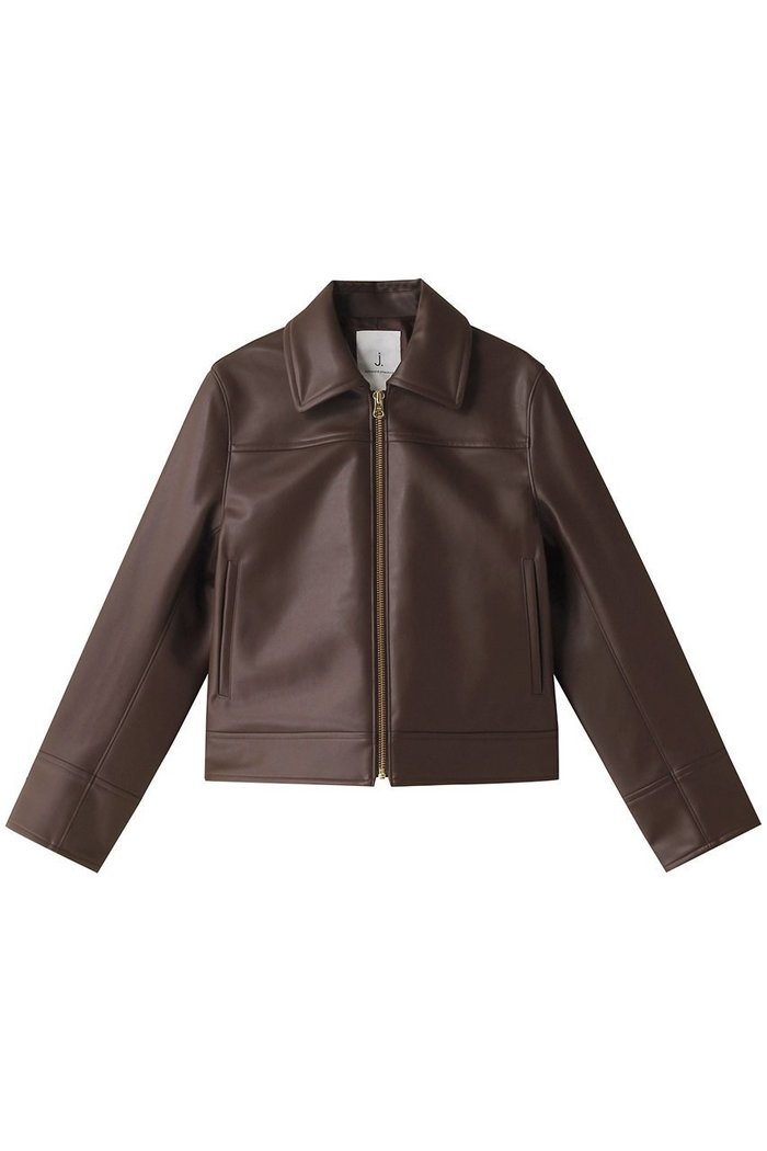 【ジェイドット/j.】のフェイクレザー衿つきジャケット インテリア・キッズ・メンズ・レディースファッション・服の通販 founy(ファニー) https://founy.com/ ファッション Fashion レディースファッション Fashion for Women アウター Coat / Outerwear Collection レディースジャケット・軽アウター Jackets なめらか Smooth, Silky Texture コンパクト Compact, Small Size ジャケット Jacket, Outerwear フェイクレザー Faux Leather, PU Leather ライダース Riders ワイド Wide, Wide Fit |ID: prp329100004815942 ipo3291000000034980403