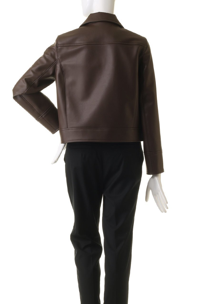 【ジェイドット/j.】のフェイクレザー衿つきジャケット 人気、トレンドファッション・服の通販 founy(ファニー) ファッション Fashion レディースファッション Fashion for Women アウター Coat / Outerwear Collection レディースジャケット・軽アウター Jackets なめらか Smooth, Silky Texture コンパクト Compact, Small Size ジャケット Jacket, Outerwear フェイクレザー Faux Leather, PU Leather ライダース Riders ワイド Wide, Wide Fit other-4|ID: prp329100004815942 ipo3291000000034980407