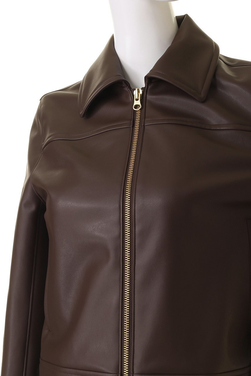 【ジェイドット/j.】のフェイクレザー衿つきジャケット 人気、トレンドファッション・服の通販 founy(ファニー) ファッション Fashion レディースファッション Fashion for Women アウター Coat / Outerwear Collection レディースジャケット・軽アウター Jackets なめらか Smooth, Silky Texture コンパクト Compact, Small Size ジャケット Jacket, Outerwear フェイクレザー Faux Leather, PU Leather ライダース Riders ワイド Wide, Wide Fit other-5|ID: prp329100004815942 ipo3291000000035552175