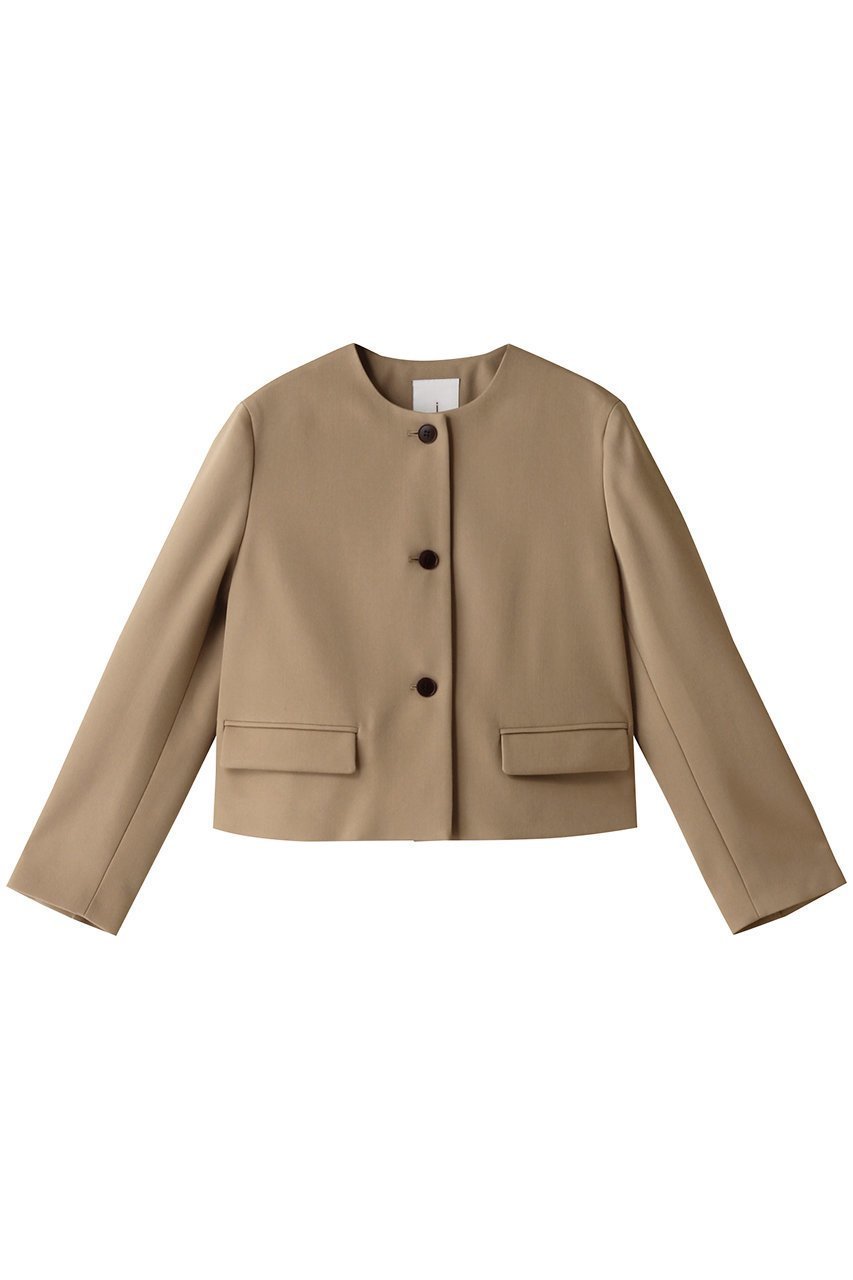 【ジェイドット/j.】のヴァージンウールMIXノーカラージャケット インテリア・キッズ・メンズ・レディースファッション・服の通販 founy(ファニー) ファッション Fashion レディースファッション Fashion for Women アウター Coat / Outerwear Collection レディースジャケット・軽アウター Jackets ノーカラージャケット / シンプル上品コーデ Collarless Jackets コンパクト Compact, Small Size シンプル Simple, Minimal ジャケット Jacket, Outerwear ストレッチ Stretch, Stretchy Fabric ファブリック Fabric, Textile モダン Modern, Contemporary ベージュ|ID: prp329100004815943 ipo3291000000034980414