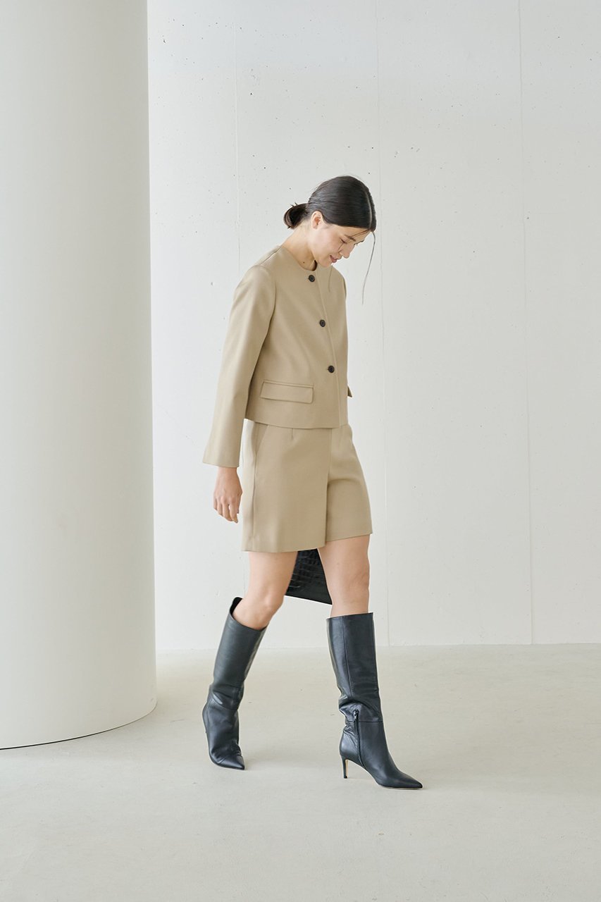 【ジェイドット/j.】のヴァージンウールMIXノーカラージャケット 人気、トレンドファッション・服の通販 founy(ファニー) ファッション Fashion レディースファッション Fashion for Women アウター Coat / Outerwear Collection レディースジャケット・軽アウター Jackets ノーカラージャケット / シンプル上品コーデ Collarless Jackets コンパクト Compact, Small Size シンプル Simple, Minimal ジャケット Jacket, Outerwear ストレッチ Stretch, Stretchy Fabric ファブリック Fabric, Textile モダン Modern, Contemporary other-8|ID: prp329100004815943 ipo3291000000034980421